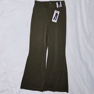 Rewash Brand 70s Pull-On Flare Pants - Olive Green (NWT)